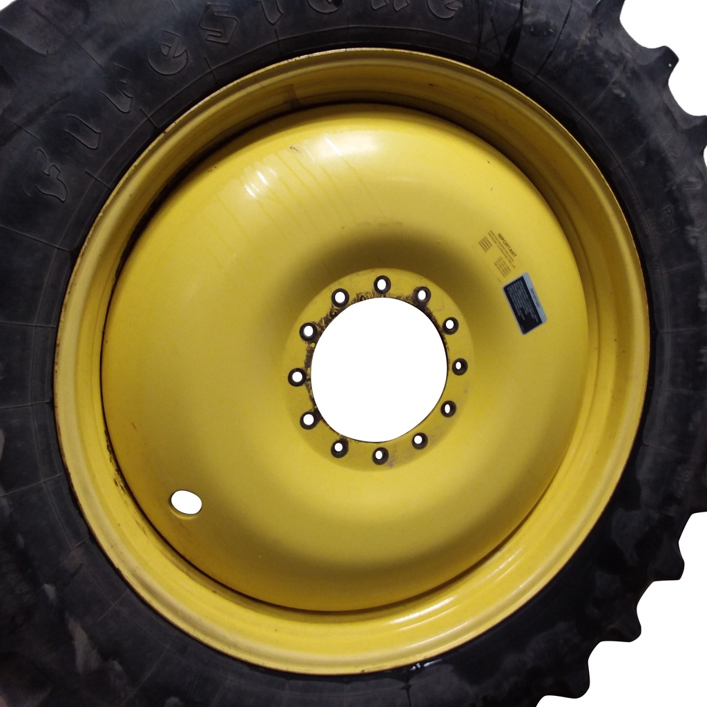 13"W x 46"D, John Deere Yellow 10-Hole Bubble Disc