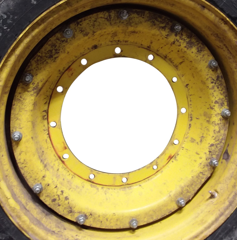 12-Hole Stub Disc Center for 34" Rim, John Deere Yellow