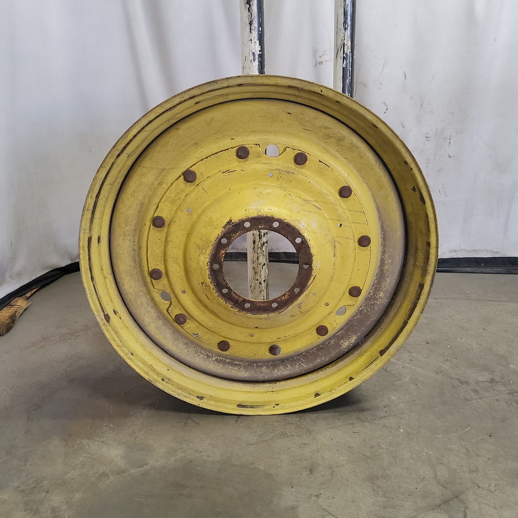 12"W x 50"D, John Deere Yellow 12-Hole Stub Disc