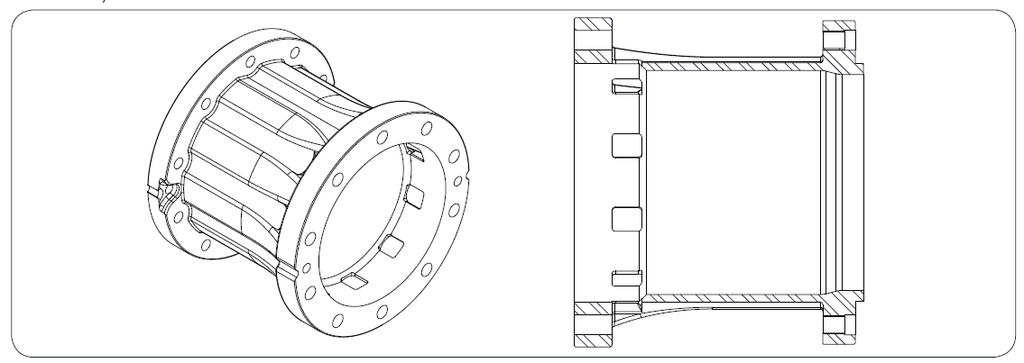 10-Hole 10"L Hub Extension, John Deere Yellow