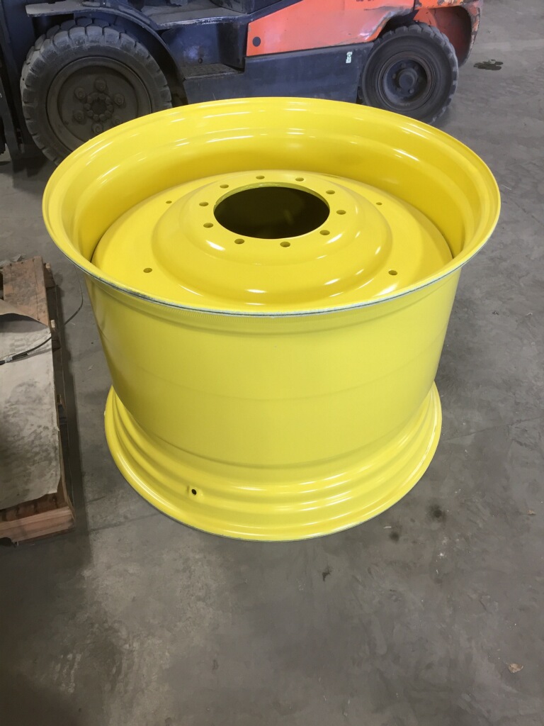 27"W x 32"D, John Deere Yellow 10-Hole Formed Plate