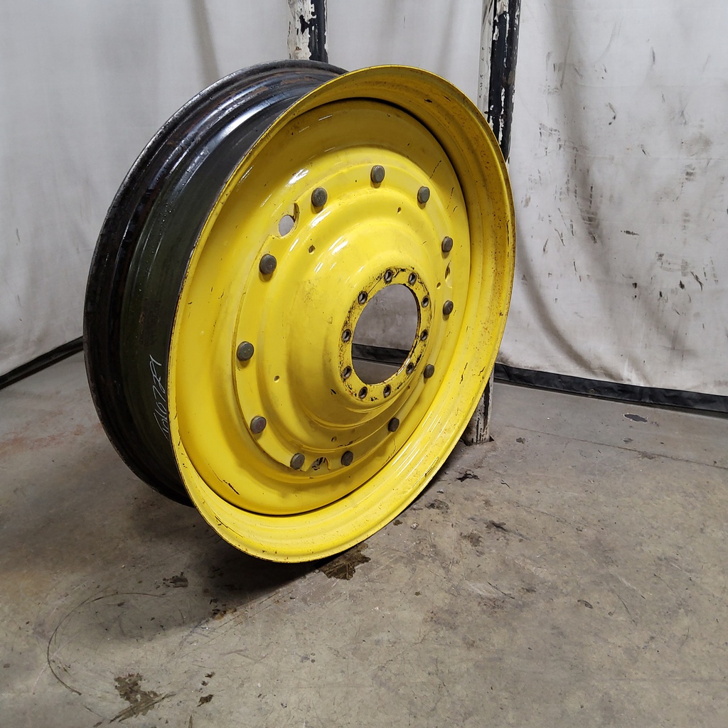 12"W x 50"D, John Deere Yellow 12-Hole Stub Disc