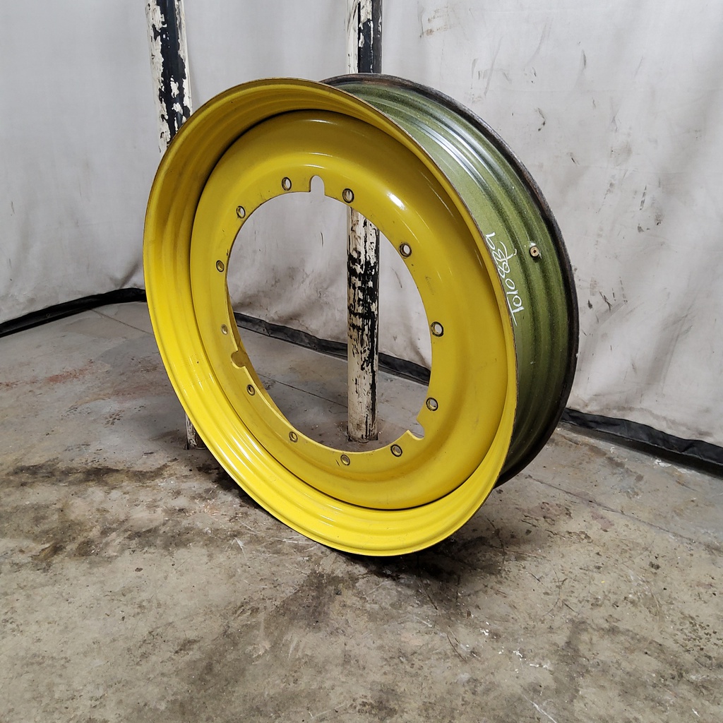 12"W x 50"D, John Deere Yellow 12-Hole Stub Disc