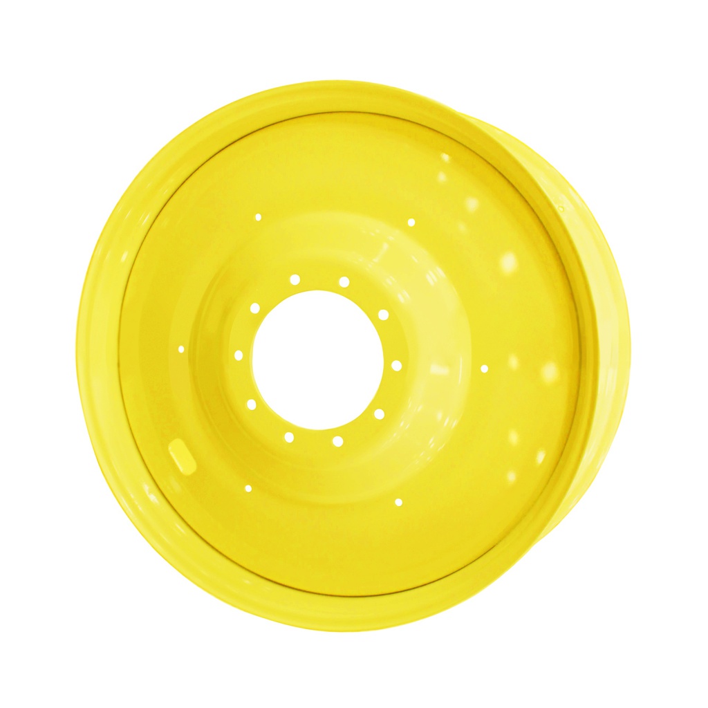 16"W x 42"D, John Deere Yellow 10-Hole Formed Plate W/Weight Holes