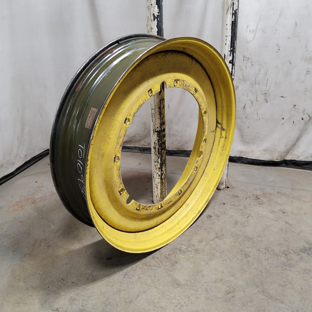 12"W x 50"D, John Deere Yellow 12-Hole Stub Disc