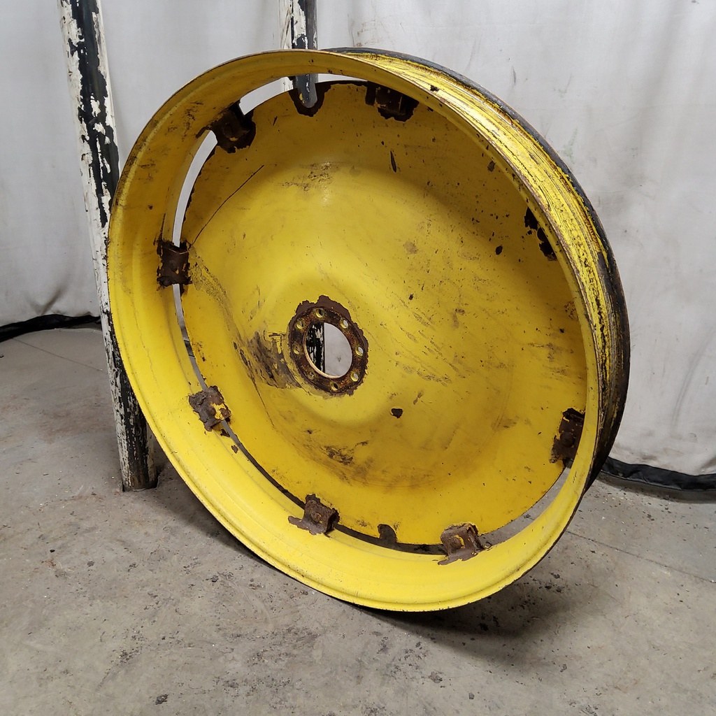 8"W x 54"D, John Deere Yellow 8-Hole Rim with Clamp/U-Clamp