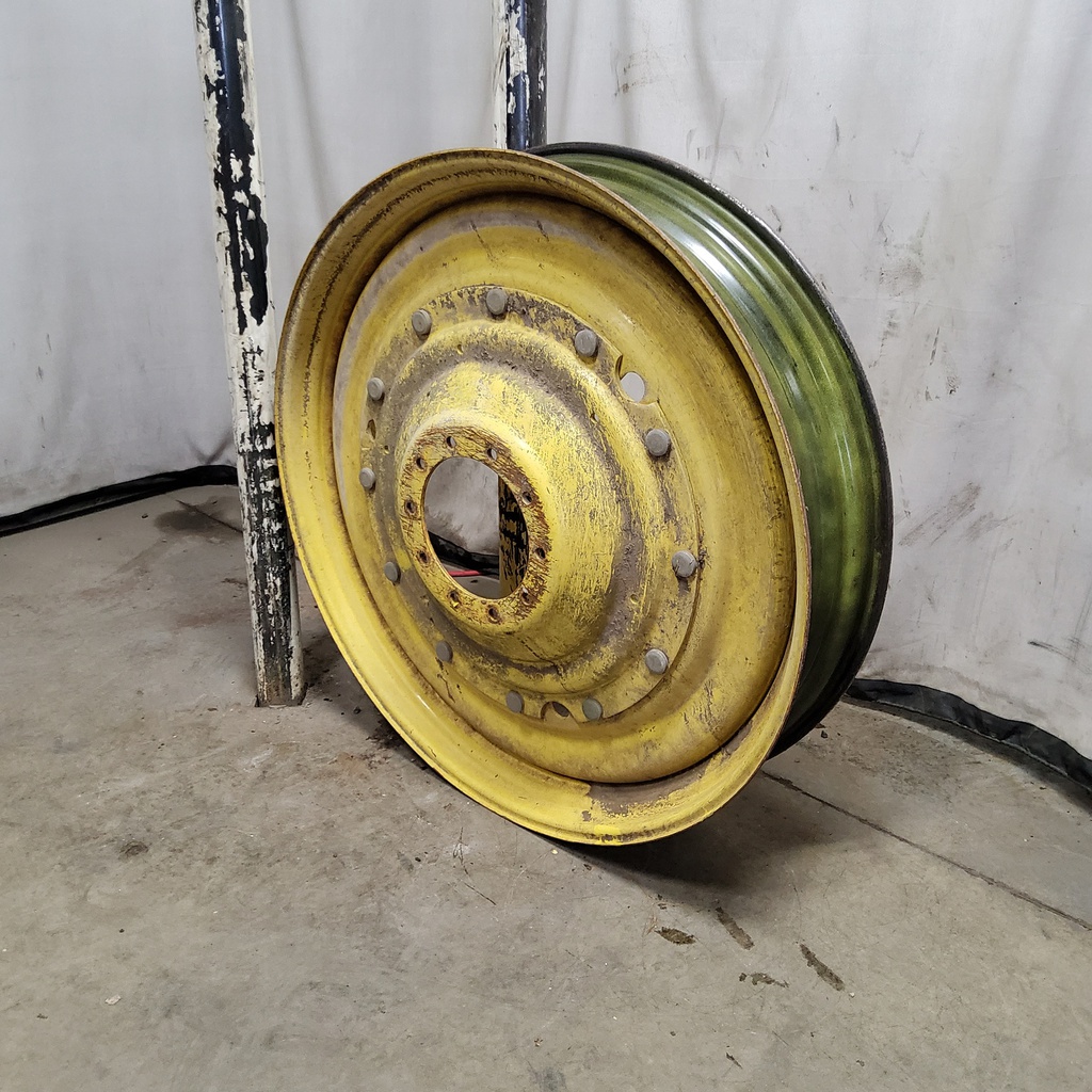 10"W x 50"D, John Deere Yellow 12-Hole Stub Disc