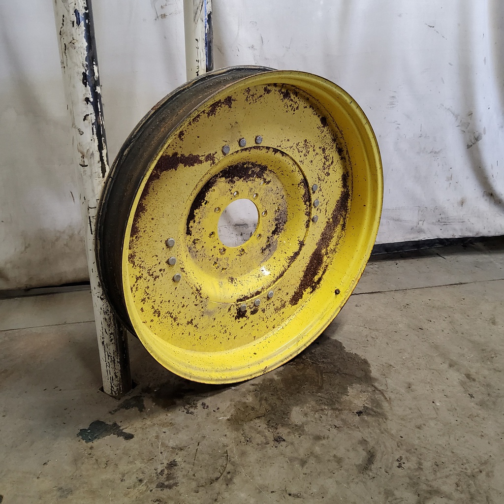 8"W x 48"D, John Deere Yellow 12-Hole Stub Disc (groups of 3 bolts)