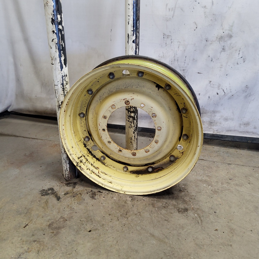 10"W x 38"D, John Deere Yellow 12-Hole Stub Disc