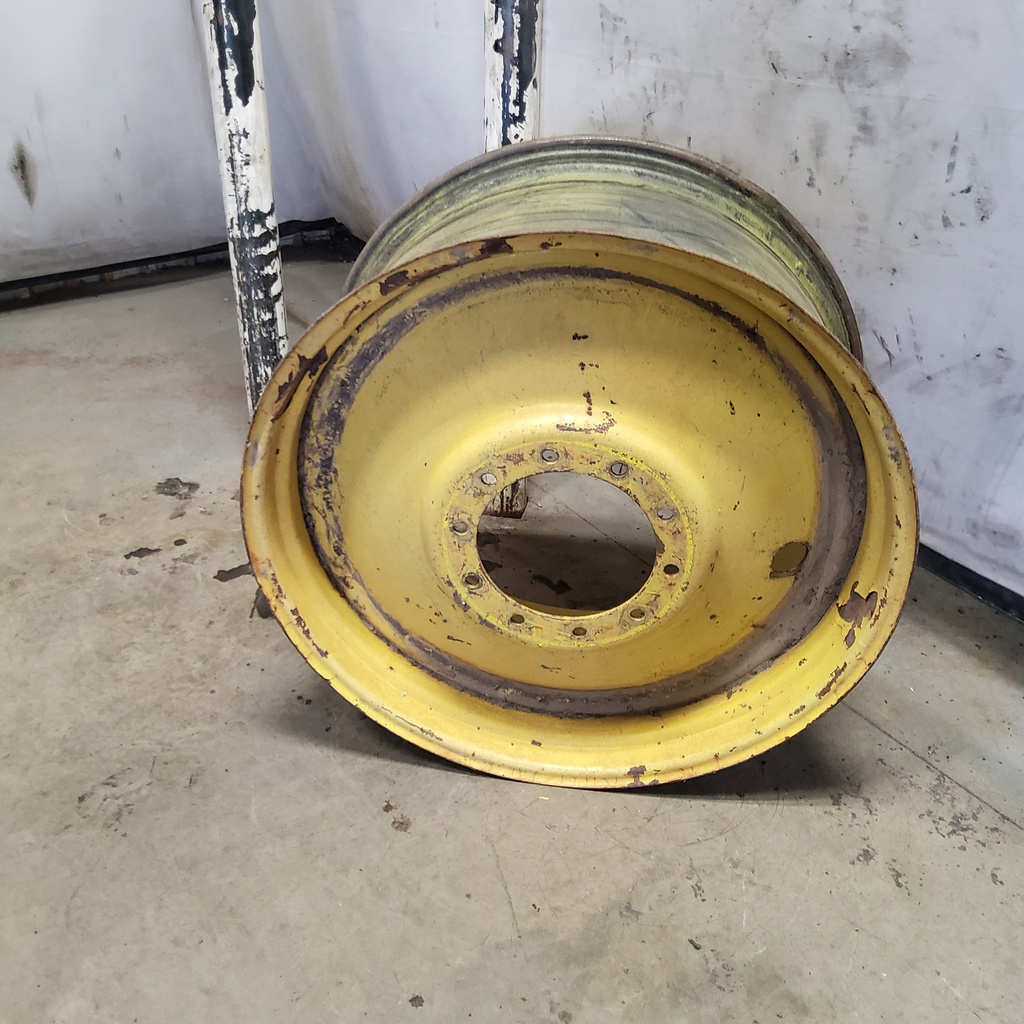 18"W x 38"D, John Deere Yellow 10-Hole Formed Plate