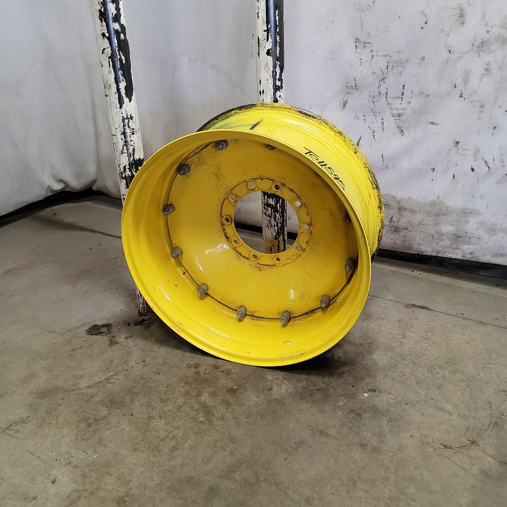 15"W x 34"D, John Deere Yellow 12-Hole Stub Disc