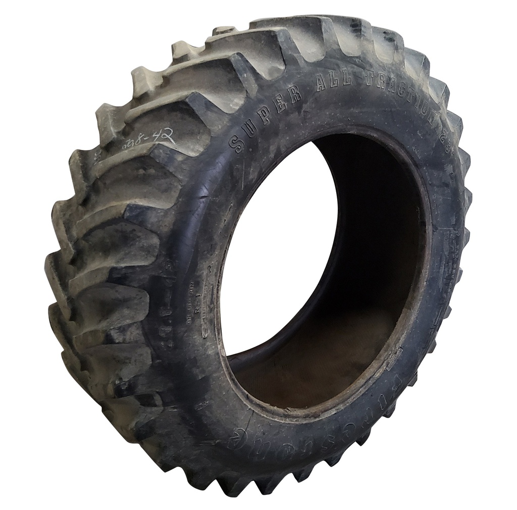 20.8/-42 Firestone Super All Traction 23 R-1 , E (10 Ply) 80%