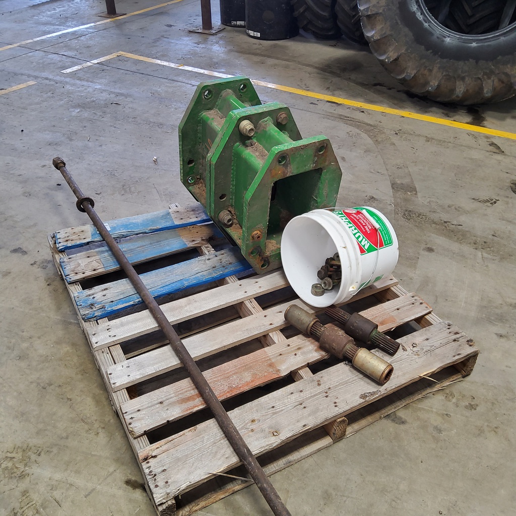 10"L Combine Frame Extension, w/Shafts, Hdw & Truss Rod, John Deere Combine 9000 Series[Single Reduction same as Ring and Pinion] ("A" 18/18 Spline Equal Length Shafts), John Deere Green