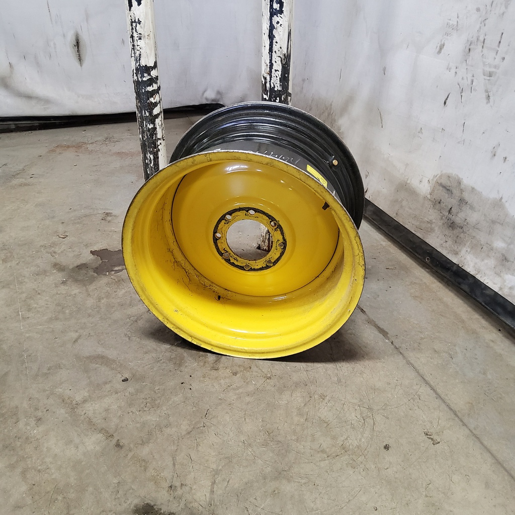 16"W x 26"D, John Deere Yellow 8-Hole Formed Plate