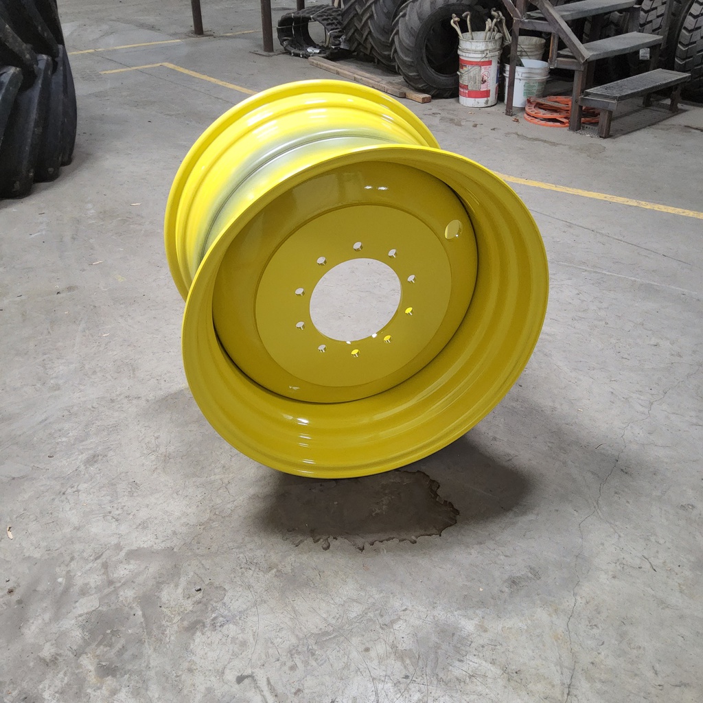 21"W x 32"D, John Deere Yellow 10-Hole Formed Plate