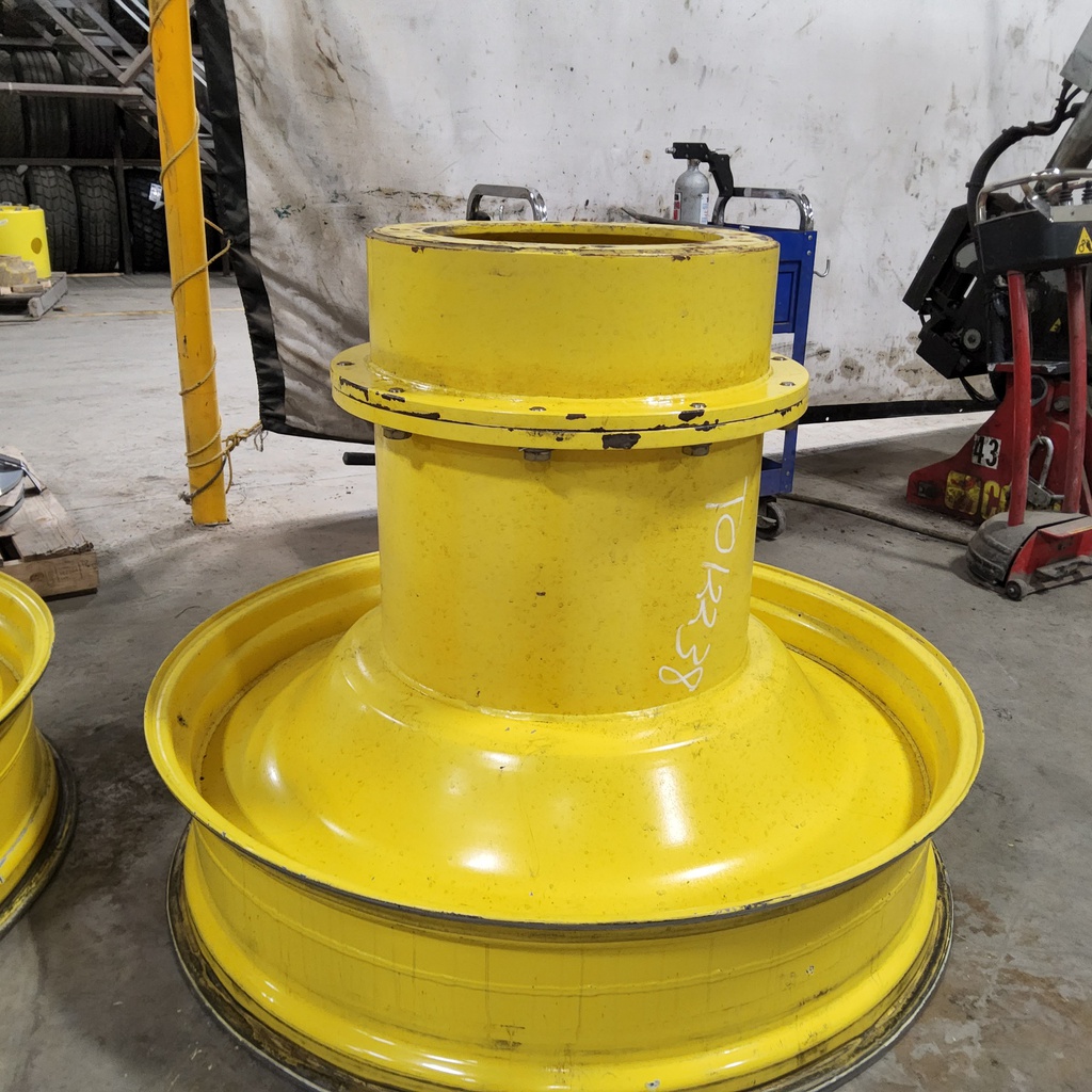 10"W x 42"D, John Deere Yellow 12-Hole FWA Direct Bolt Dual