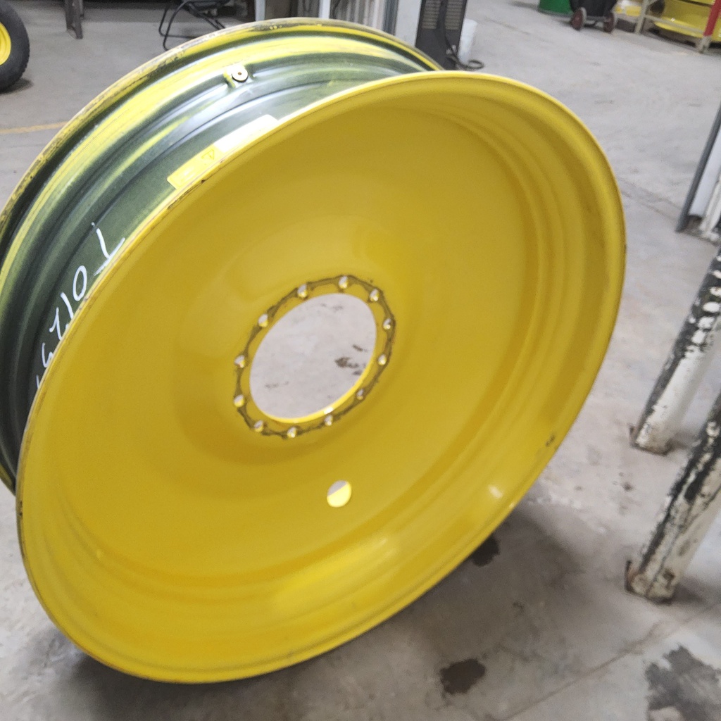 13"W x 46"D, John Deere Yellow 12-Hole Bubble Disc