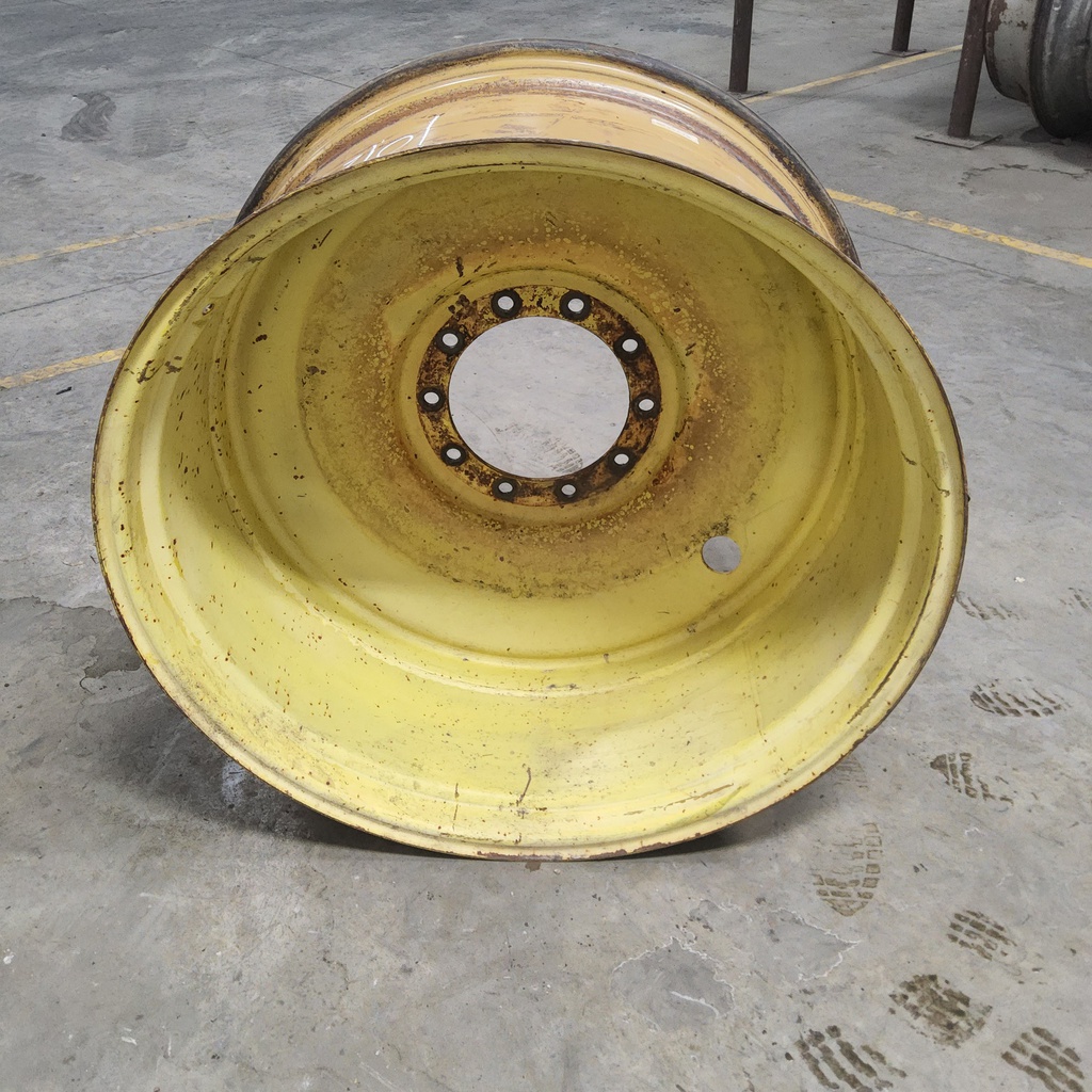 18"W x 38"D, John Deere Yellow 10-Hole Formed Plate