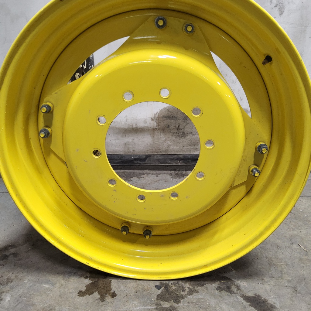 10-Hole Waffle Wheel (Groups of 2 bolts) Center for 34" Rim, John Deere Yellow