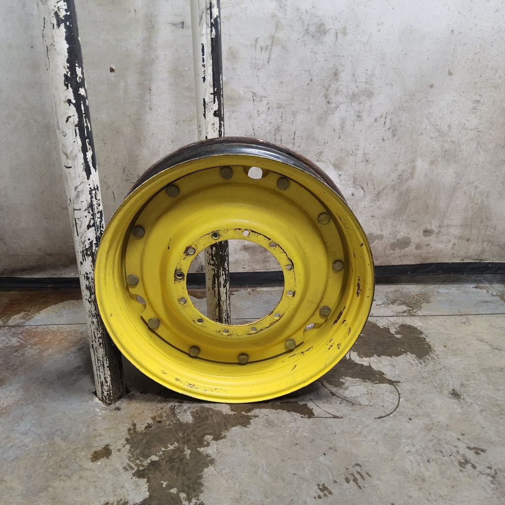 10"W x 38"D, John Deere Yellow 12-Hole Stub Disc