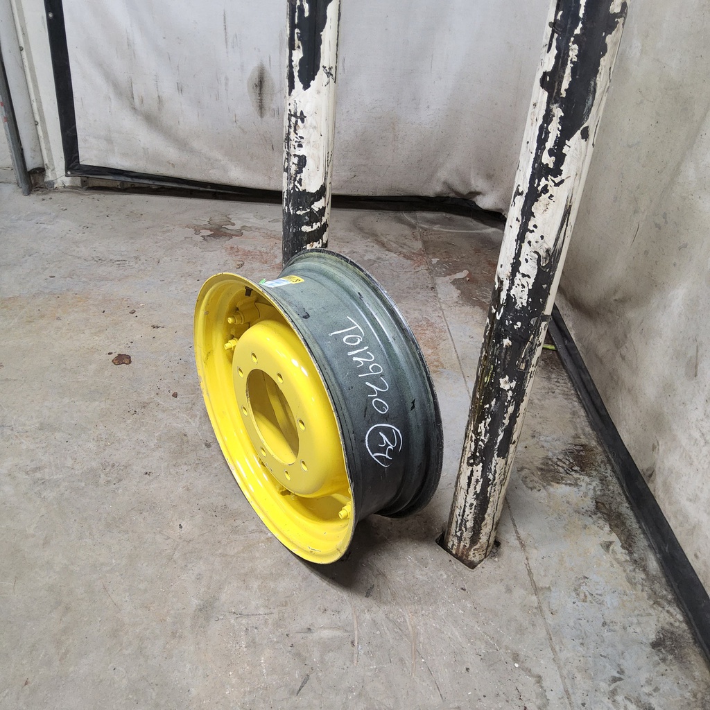 8"W x 24"D, John Deere Yellow 8-Hole Rim with Clamp/Loop Style (groups of 2 bolts)