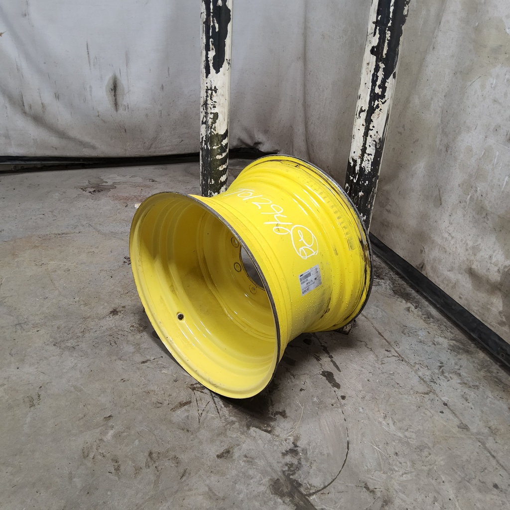 18"W x 26"D, John Deere Yellow 8-Hole Formed Plate