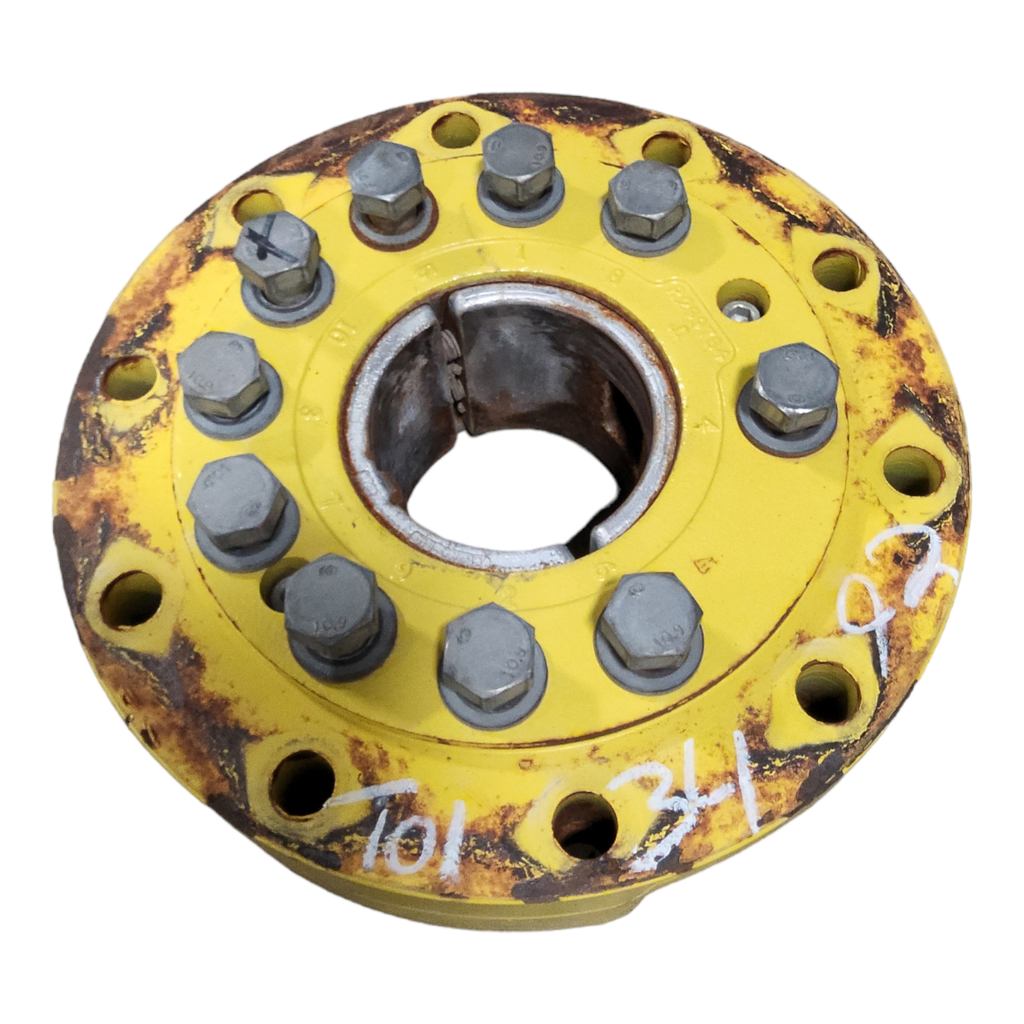 10-Hole Wedg-Lok OE Style, 4.725" (120.015mm) axle, John Deere Yellow