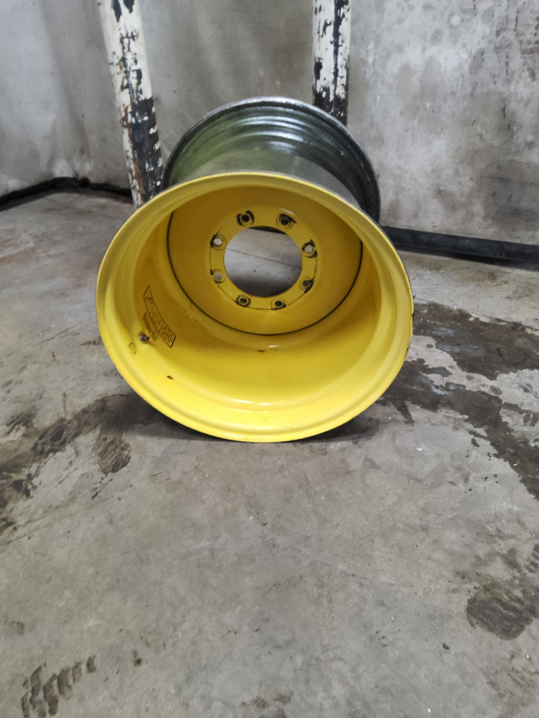 25"W x 26"D, John Deere Yellow 8-Hole Formed Plate