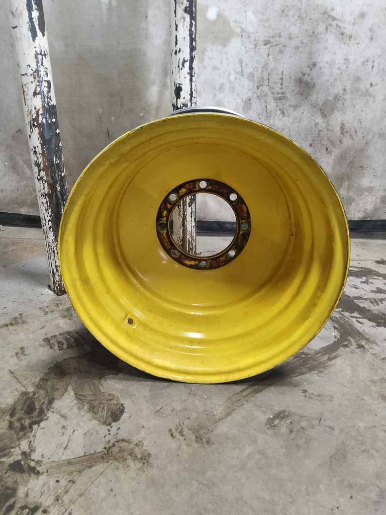 25"W x 26"D, John Deere Yellow 8-Hole Formed Plate