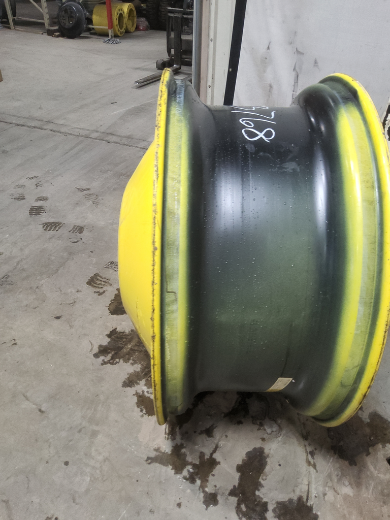 18"W x 42"D, John Deere Yellow 10-Hole Dolly Dual