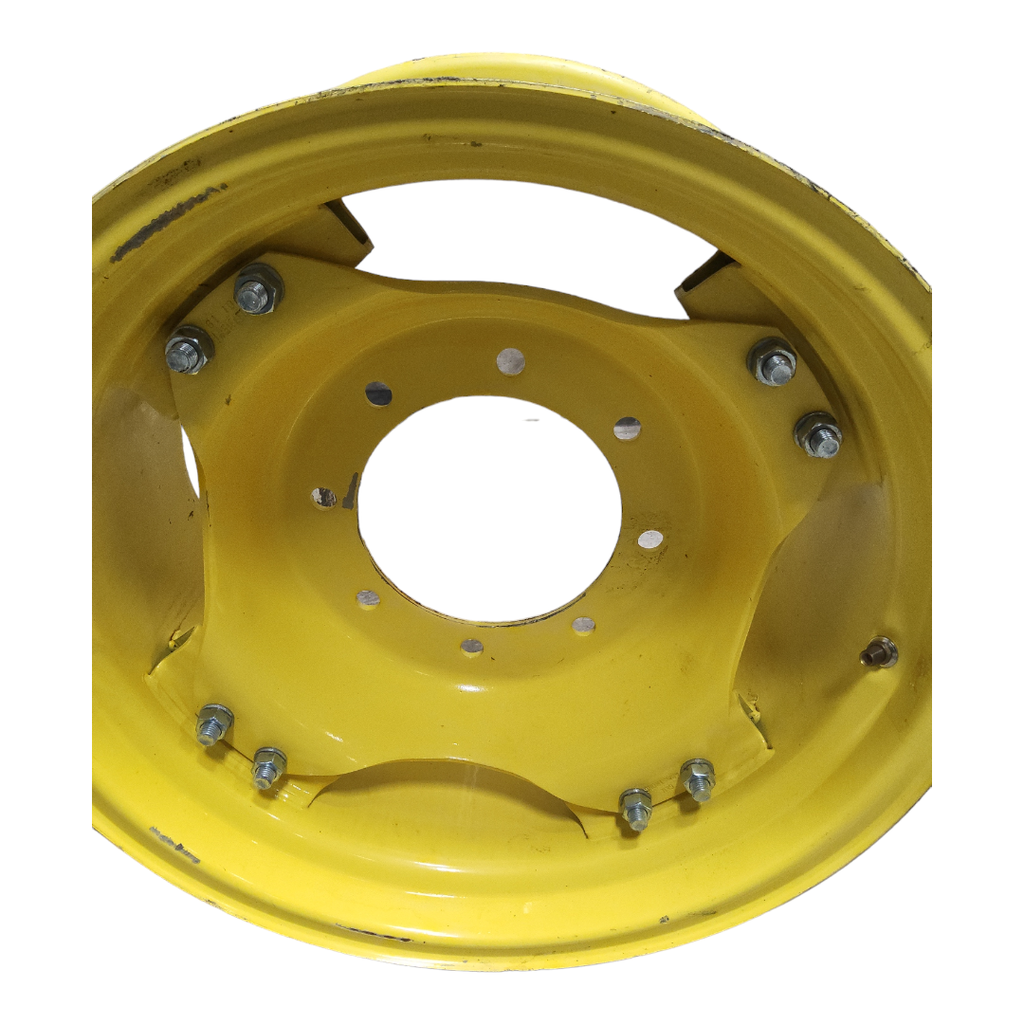 8-Hole Rim with Clamp/U-Clamp (groups of 2 bolts) Center for 24" Rim, John Deere Yellow