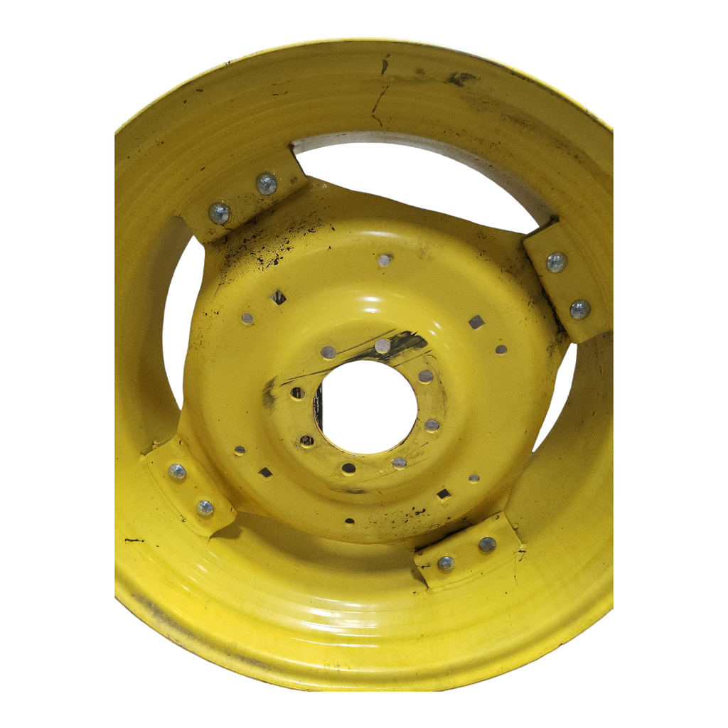 8-Hole Rim with Clamp/U-Clamp (groups of 2 bolts) Center for 34" Rim, John Deere Yellow