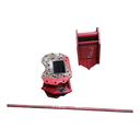 11.75"L Combine Frame Extension, w/Truss Rod & Hdw, no Drive Shafts, Case-IH Combine 2100/2300/2500 Series / New Holland ("A" Std 12/12 Spline Drive Shafts), International Red