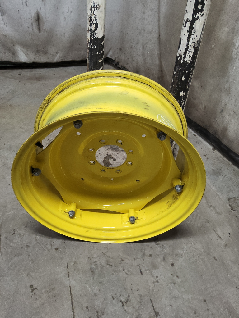 12"W x 28"D, John Deere Yellow 6-Hole Rim with Clamp/Loop Style