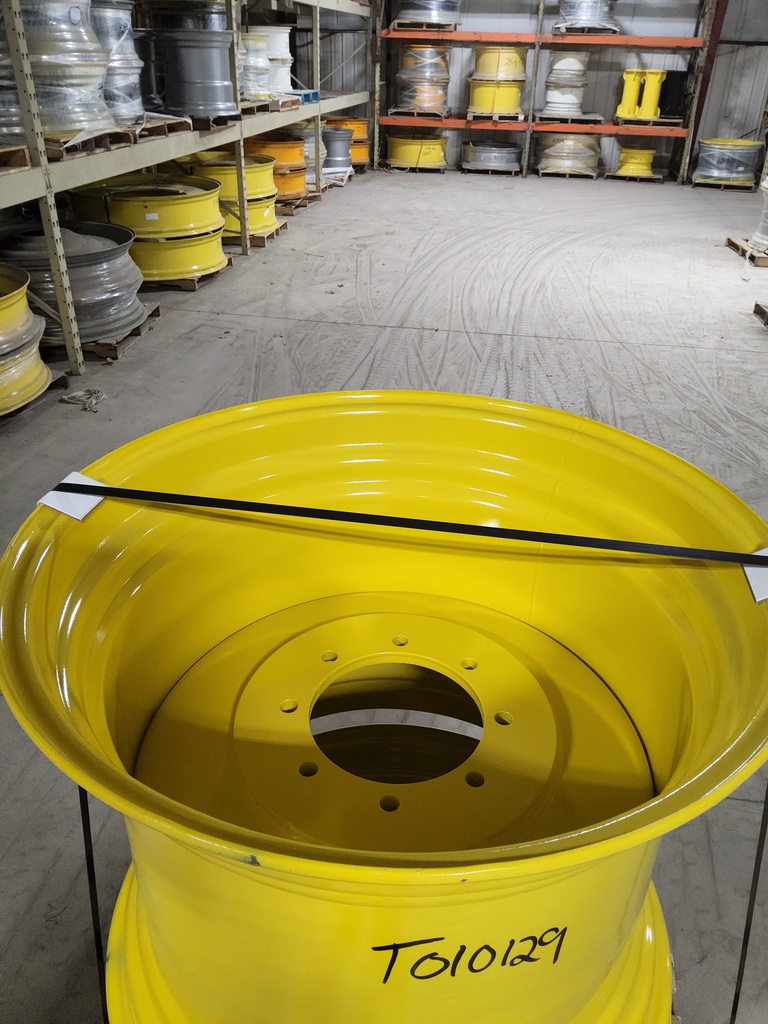 25"W x 30"D, John Deere Yellow 8-Hole Formed Plate