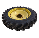 10"W x 34"D Rim with Clamp/U-Clamp Rim with 10-Hole Center, John Deere Yellow