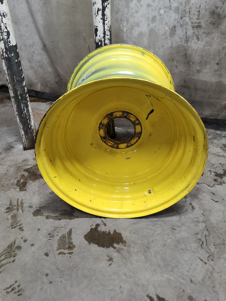 25"W x 26"D, John Deere Yellow 8-Hole Formed Plate