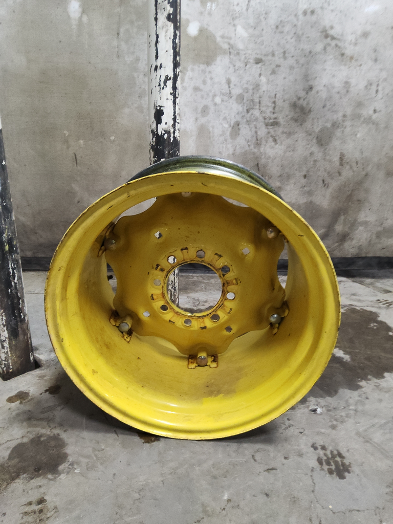 15"W x 24"D, John Deere Yellow 6-Hole Rim with Clamp/Loop Style