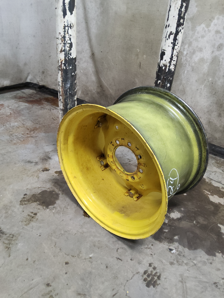 15"W x 24"D, John Deere Yellow 6-Hole Rim with Clamp/Loop Style