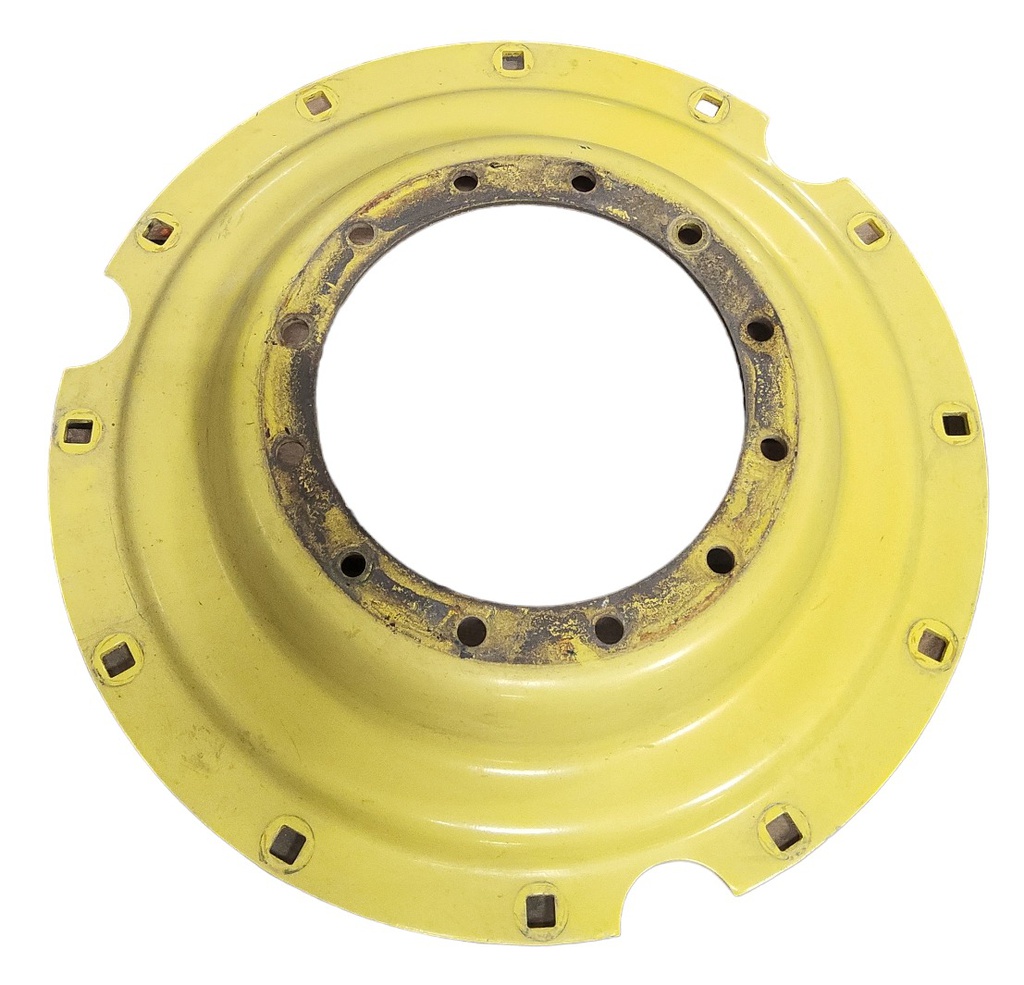 12-Hole Stub Disc Center for 38"-54" Rim, John Deere Yellow