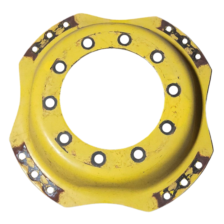 10-Hole Waffle Wheel (Groups of 3 bolts) Center for 28"-30" Rim, John Deere Yellow