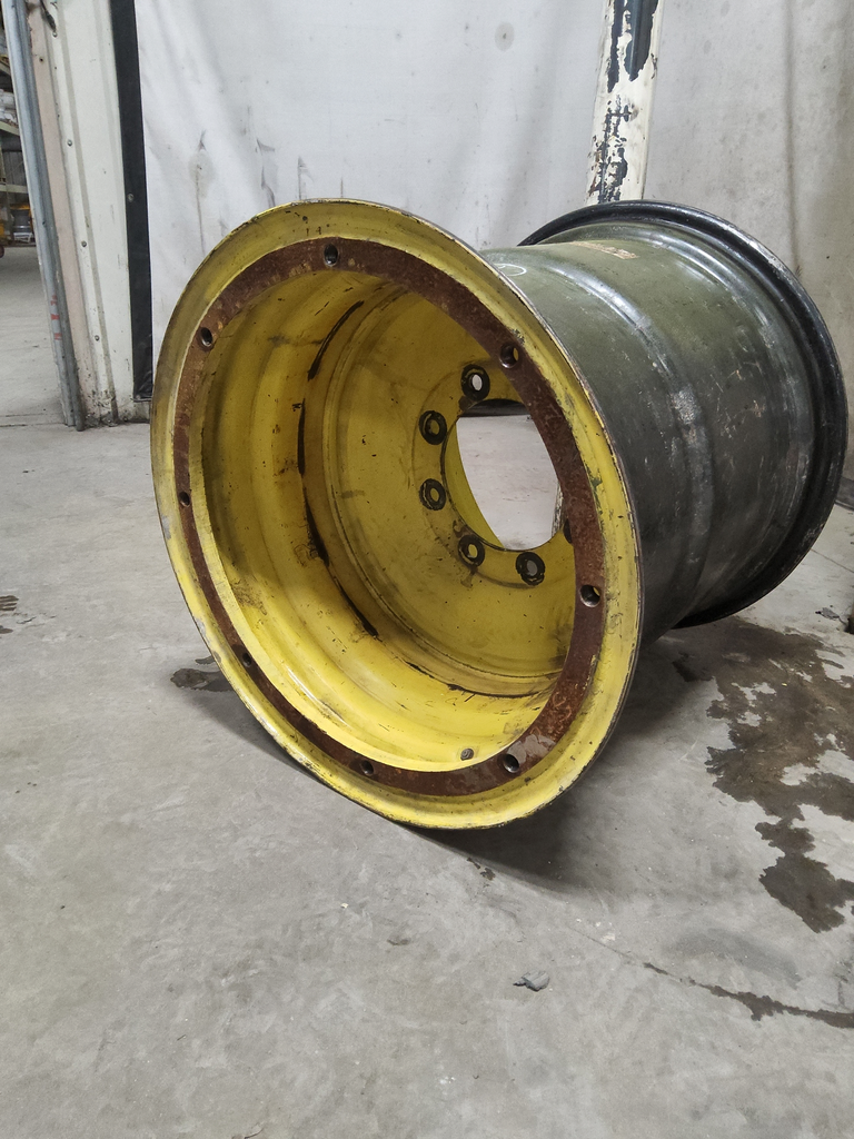 25"W x 26"D, John Deere Yellow 8-Hole Formed Plate