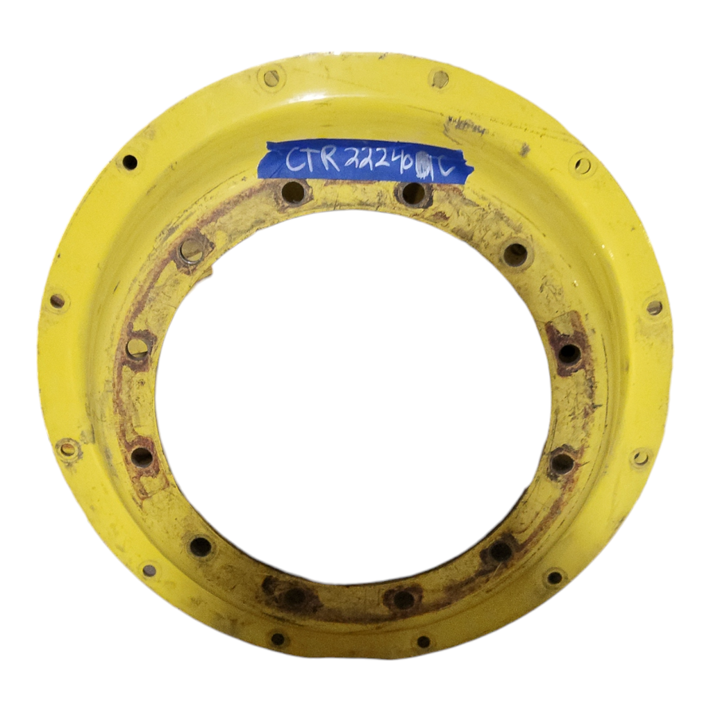 12-Hole Stub Disc Center for 34" Rim, John Deere Yellow