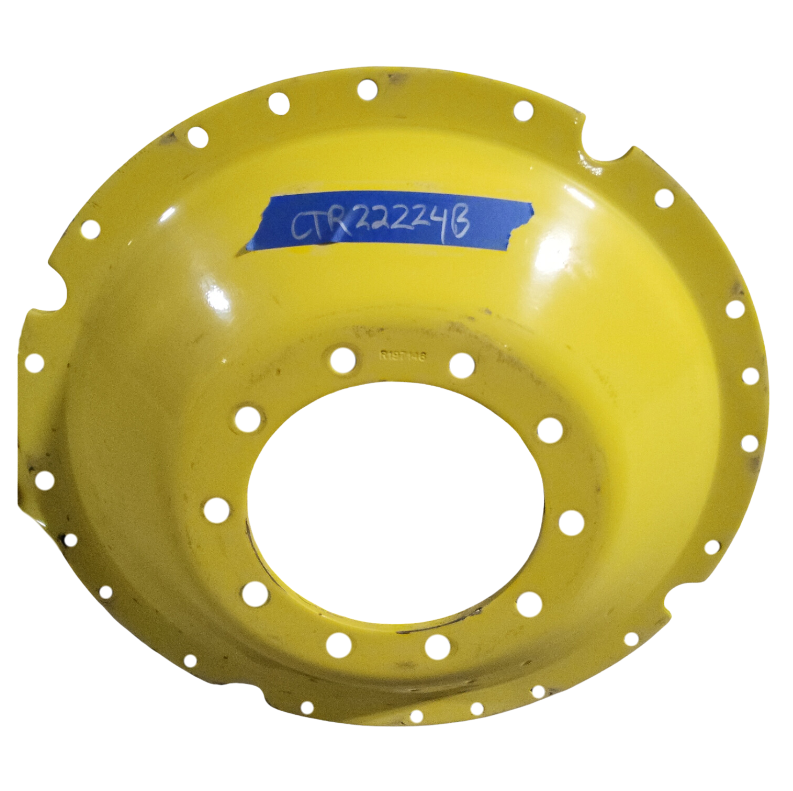 10-Hole Waffle Wheel (Groups of 3 bolts)HD Center for 34" Rim, John Deere Yellow