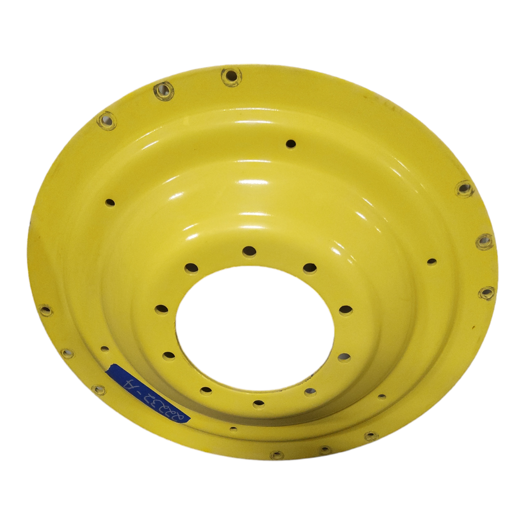 10-Hole Waffle Wheel (Groups of 3 bolts, w/weight holes) Center for 38"-54" Rim, John Deere Yellow