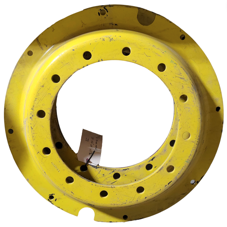 12-Hole Rim with Clamp/Loop Style Center for 30" Rim, John Deere Yellow