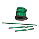 11.75"L Combine Frame Extension, w/Shafts, Hdw & Truss Rod, John Deere Combine "S" Series ("D"22/22 spline drive shafts), John Deere Green