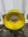 9"W x 18"D, John Deere Yellow 8-Hole Formed Plate