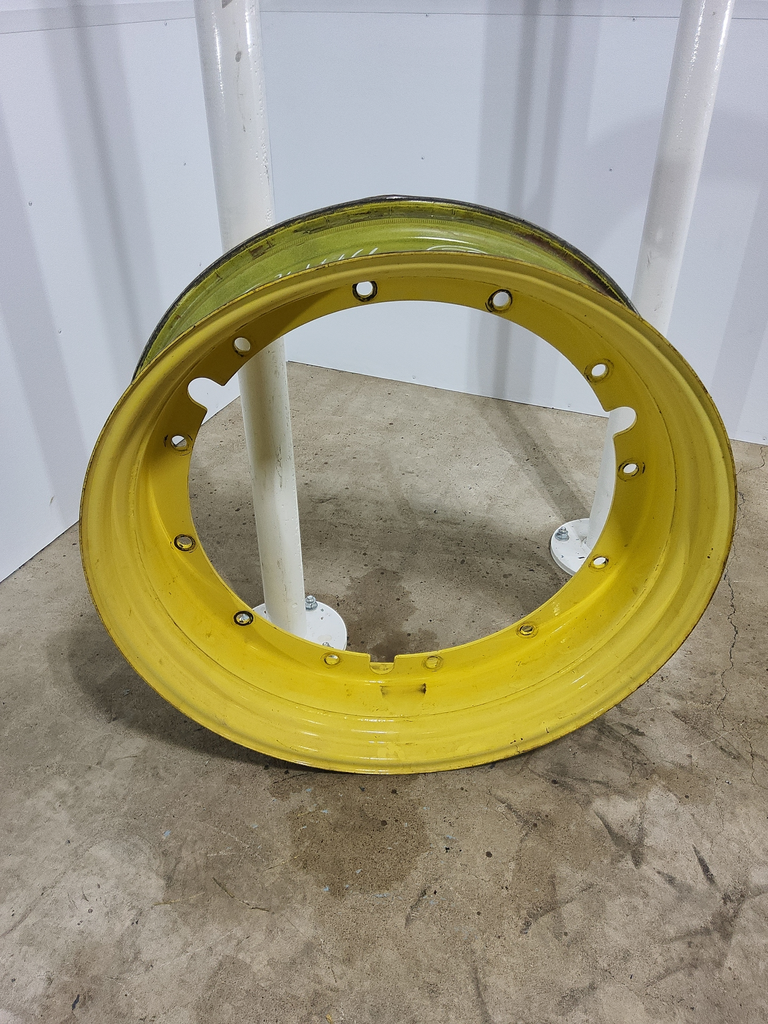 10"W x 38"D, John Deere Yellow 12-Hole Stub Disc