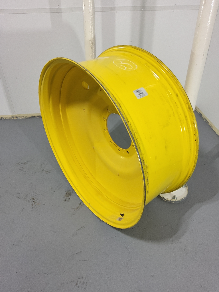 16"W x 42"D, John Deere Yellow 10-Hole Formed Plate W/Weight Holes